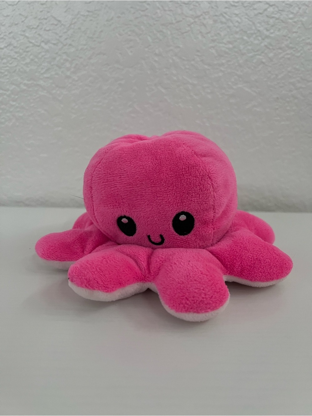 Reversible Mood Octopus Plush Pink & Light Pink Double-Sided Stuffed Animal